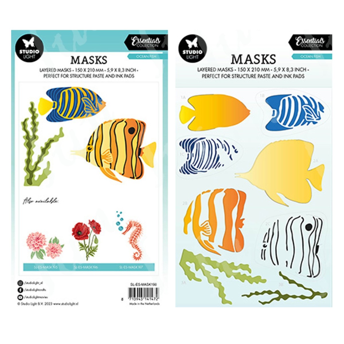 Candle Making Kit Wholesale - 2023 Novo Oceano Peixe Stencils Metal