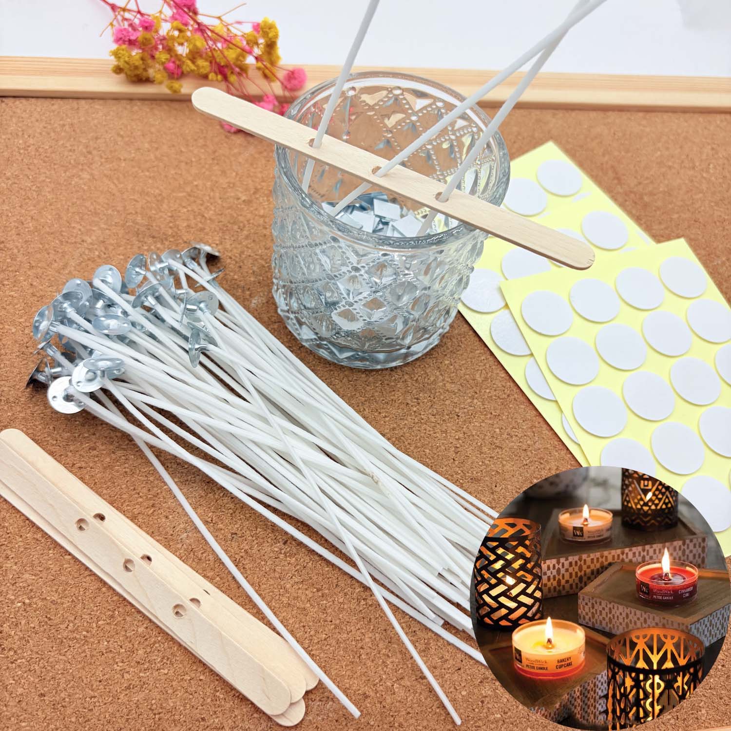 Candle Making Workshop - 1 CONJUNTO de Kits DIY para