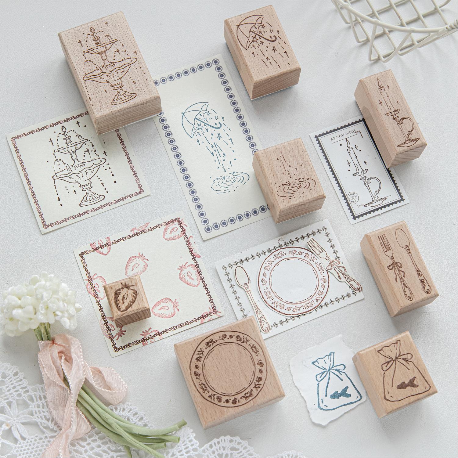 Candle Making Los Angeles - Carimbo de Madeira com Design de