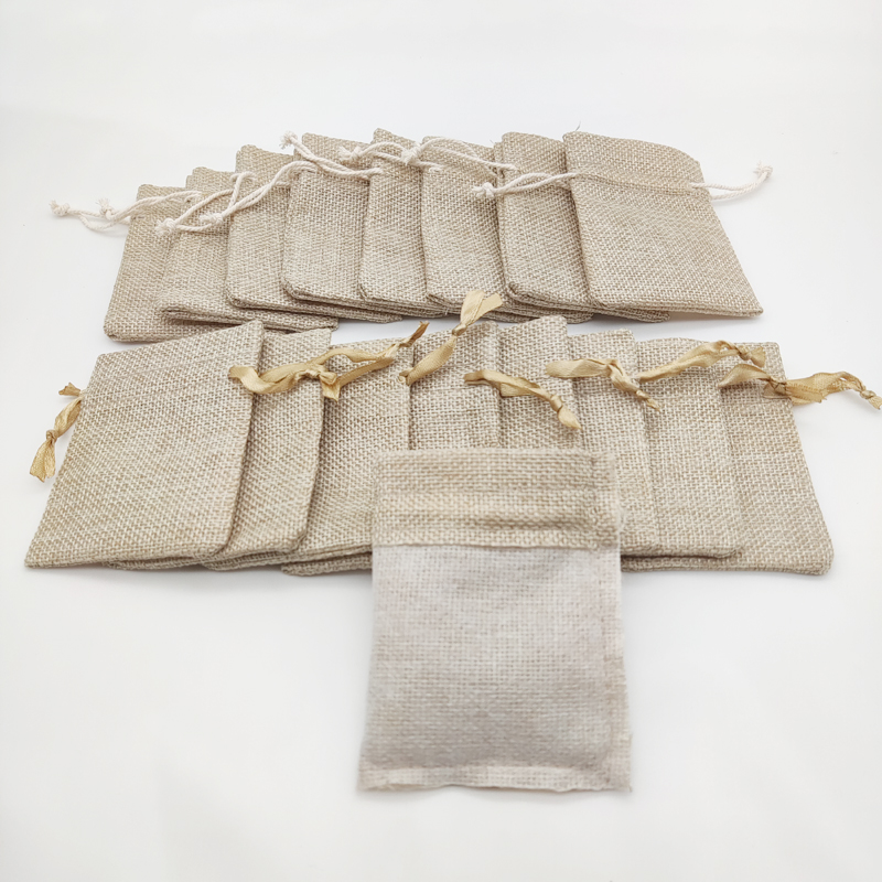 Jute Bag Packaging - 50 sacos de presente de juta