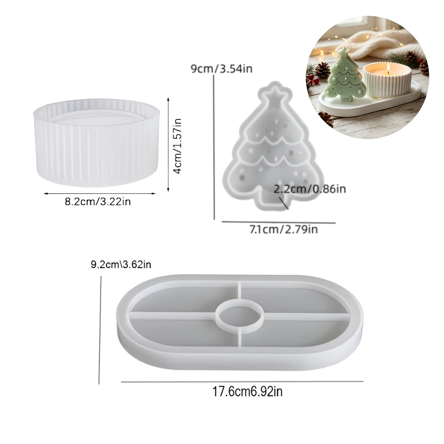 Conjunto de 3 peças de moldes  - Candle Making Kit Wholesale avaliação e preço