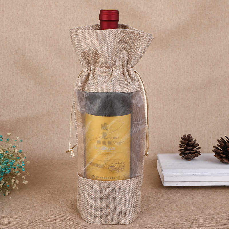1 pçs imitação de juta saco de - Jute Bag Packaging avaliação e preço