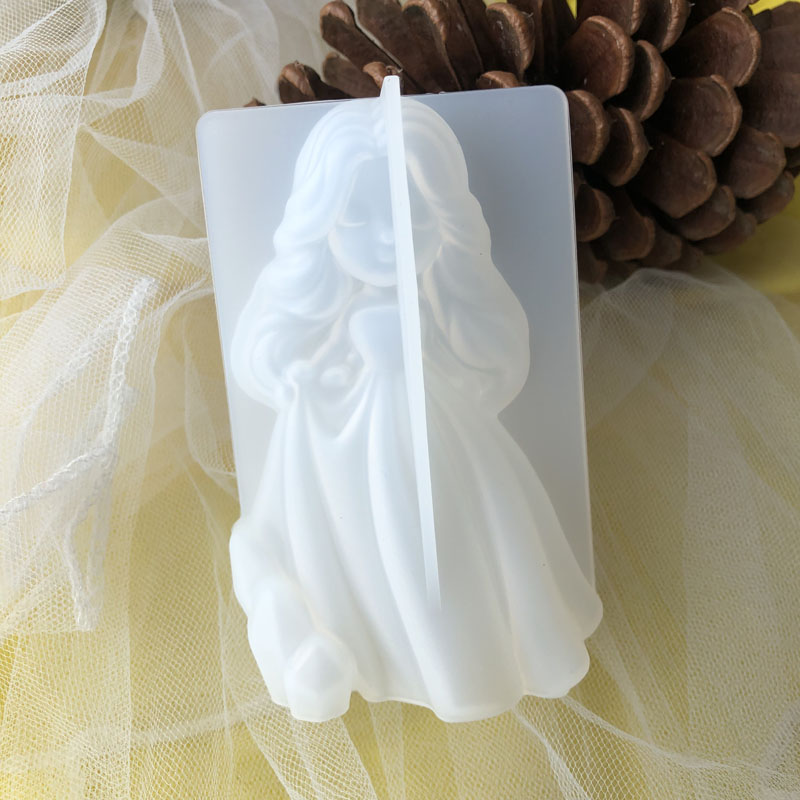 3d bonito princesa silicone ve - Candle Making Tutorial avaliação e preço