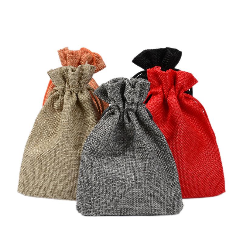 Pacote com 50 Sacos de Linho e - Jute Bag Packaging avaliação e preço