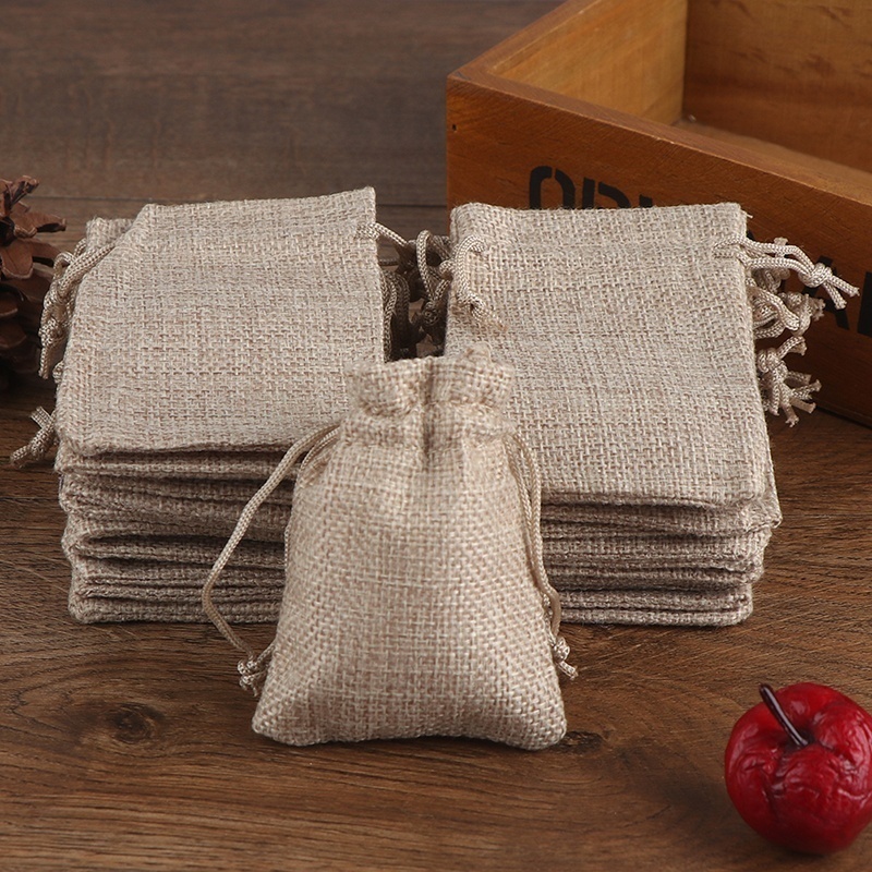 50 pçs 13x1 8/10x1 5/9x1 0/7x9 - Jute Bag Packaging avaliação e preço