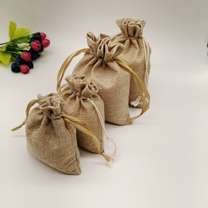 Sacos de tecido de juta 5 peça - Jute Bag Packaging avaliação e preço