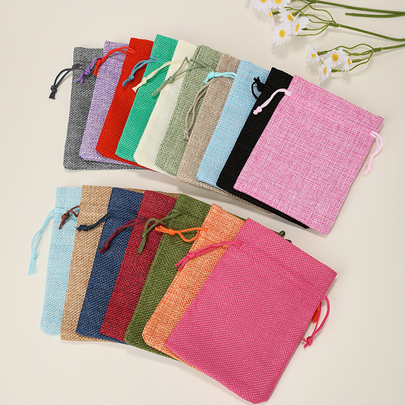 10/5 pçs sacos de presente de  - Jute Bag Packaging avaliação e preço