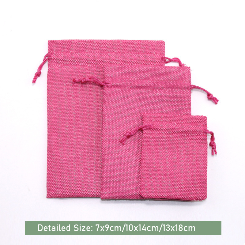10/5 pçs sacos de presente de  - Jute Bag Packaging avaliação e preço