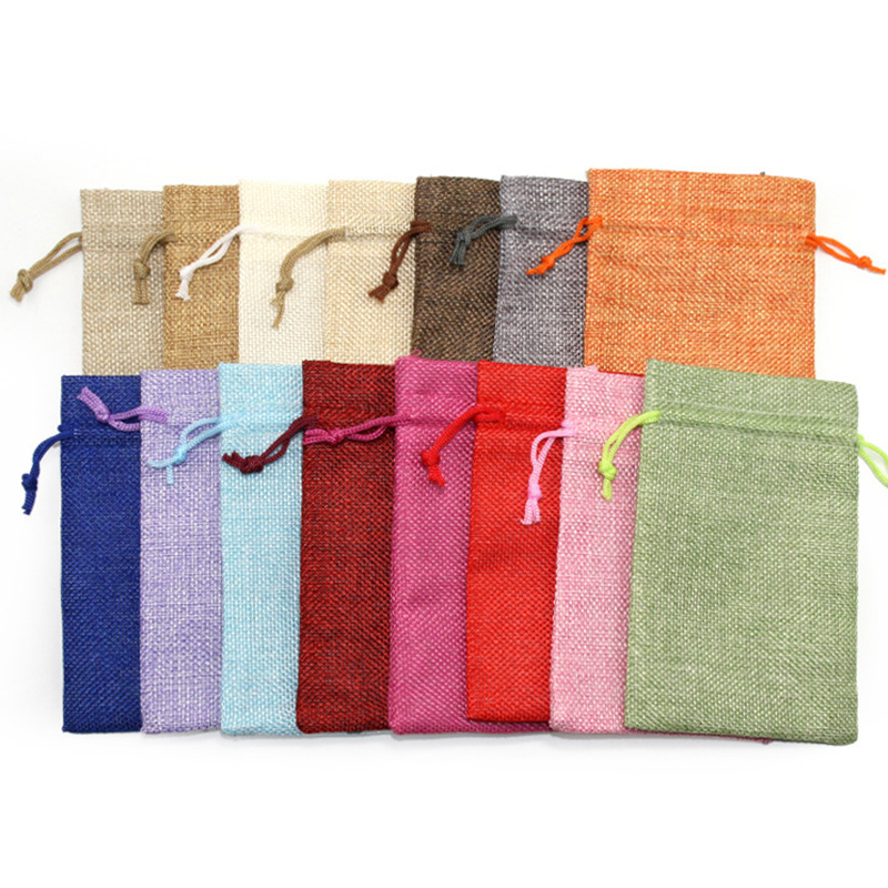10/5 pçs sacos de presente de  - Jute Bag Packaging avaliação e preço