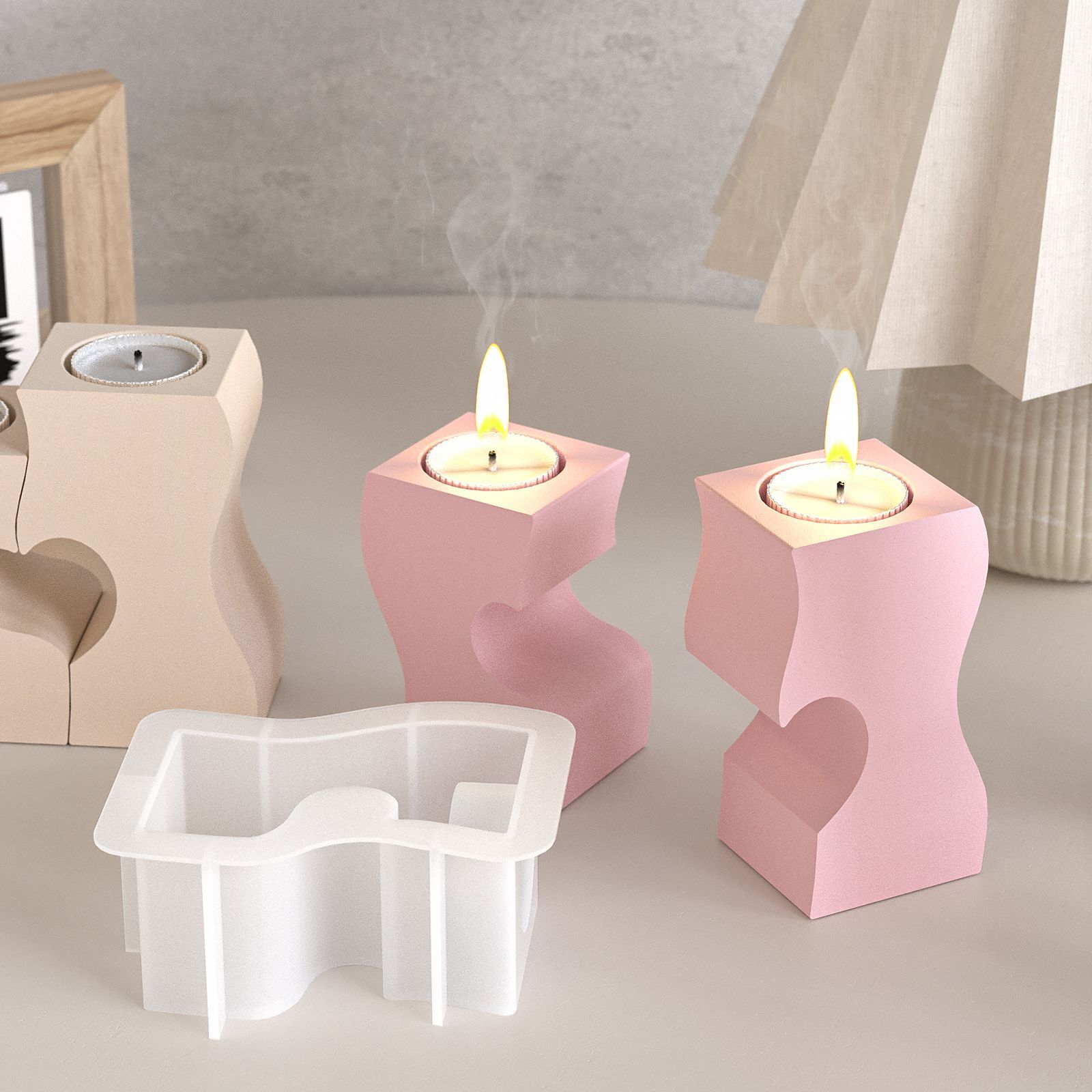 S coração castiçal moldes de s - Candle Making Tutorial avaliação e preço