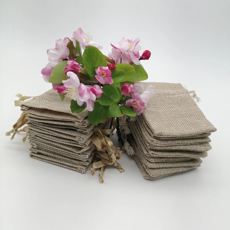 100 pçs fita de seda algodão j - Jute Bag Packaging avaliação e preço