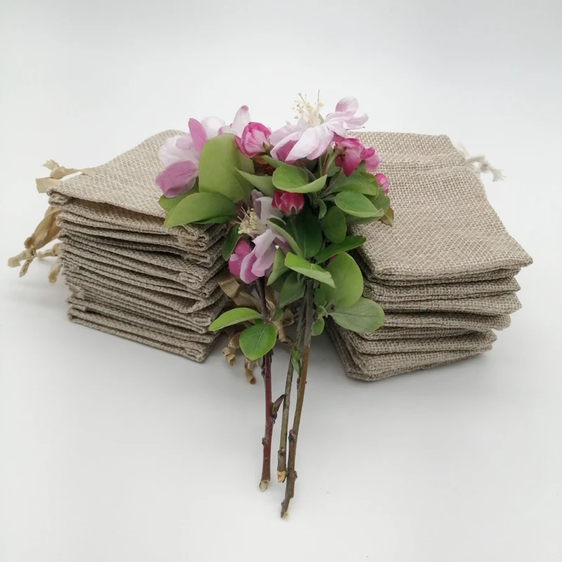 100 pçs fita de seda algodão j - Jute Bag Packaging avaliação e preço
