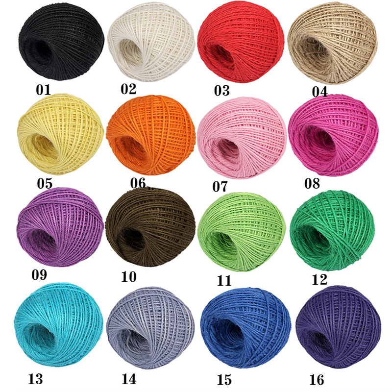 Fio de juta natural colorido d - Jute Bag Packaging avaliação e preço