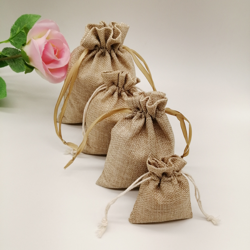 Sacolas de linho de juta, saco - Jute Bag Packaging avaliação e preço