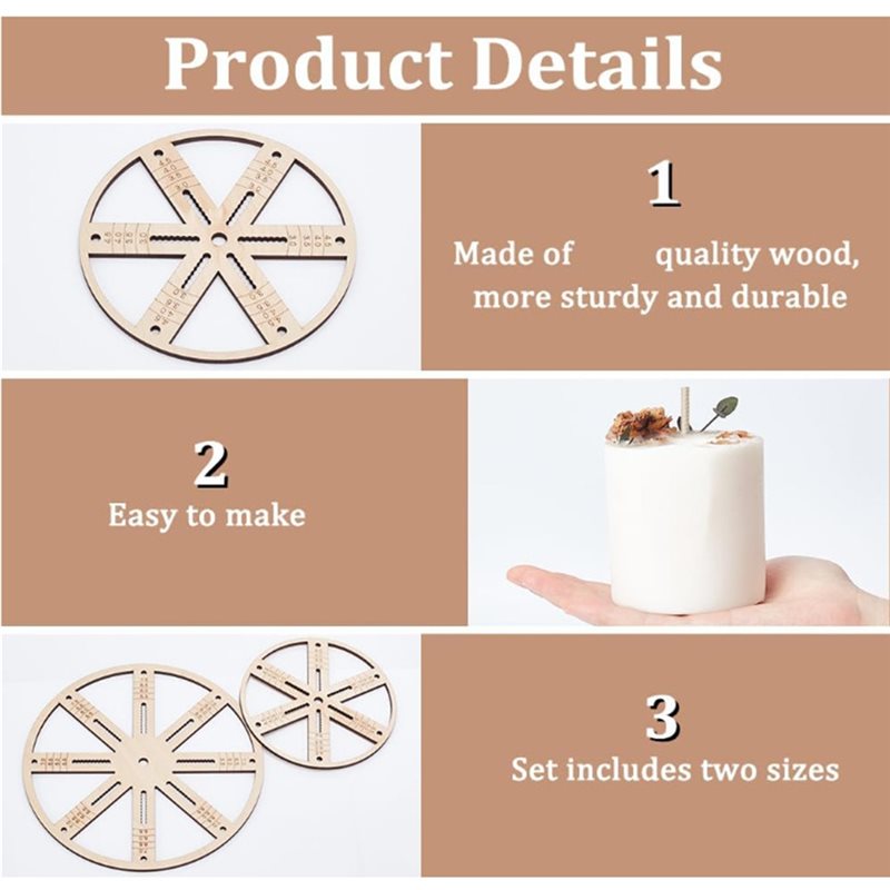 Suportes de Pavio ABUI (2 Peça - Candle Making Kit Wholesale avaliação e preço