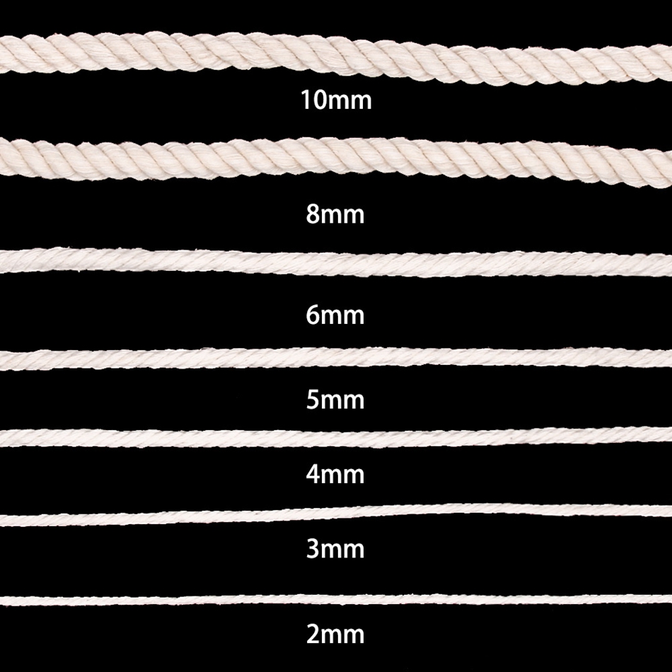 1mm-10mm 100% algodão macrame  - Jute Bag Packaging avaliação e preço
